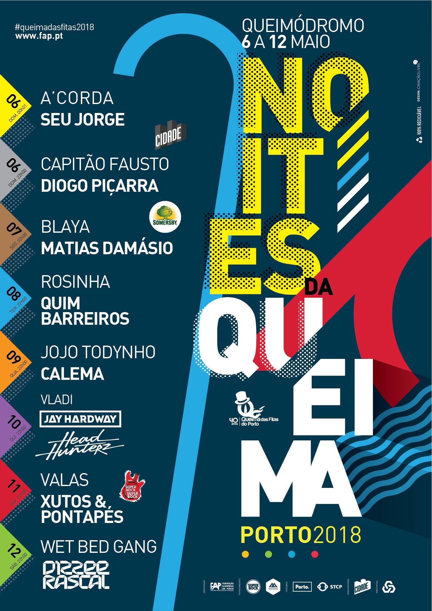 "Seu Jorge", "Capitão Fausto" e "Matias Damásio" são alguns dos destaques do cartaz deste ano. 